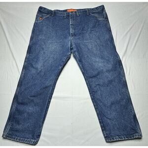 Wrangler FR HRC2 2112 Men's Straight Leg Blue Denim Jeans - Size 48x29